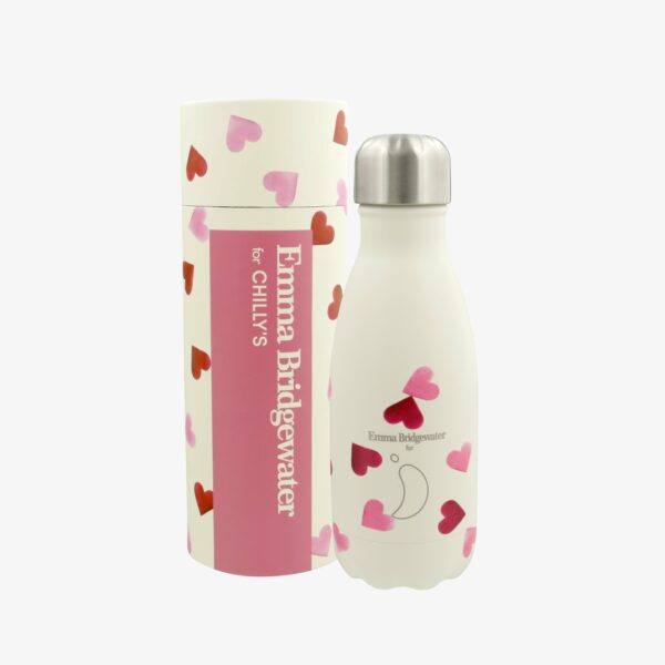 Pink Hearts Small Insulated Bottle