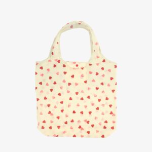 Pink Hearts RPET Foldaway Bag