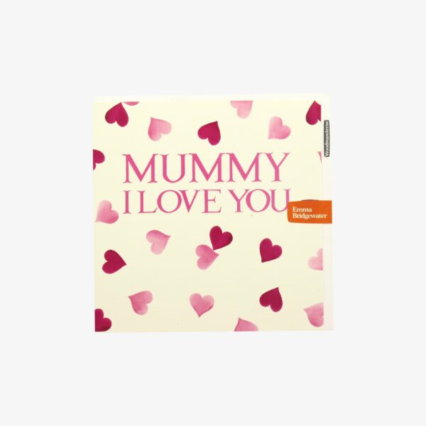 Pink Hearts Mummy I Love You Card