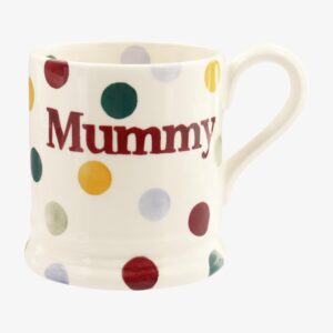 Seconds Polka Dot 'Mummy' 1/2 Pint Mug