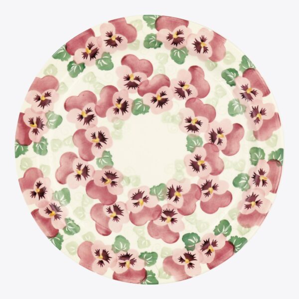 Seconds Pink Pansy Serving Plate