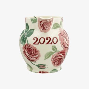 Seconds Pink Roses Year Jug 2020 1 1/2 Pint Jug