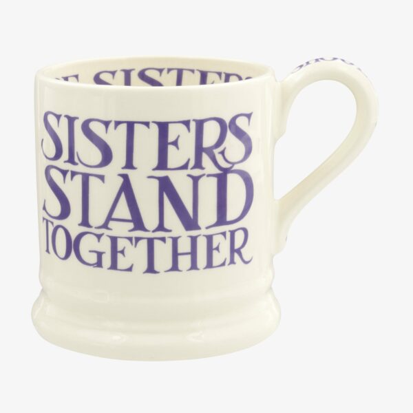 Purple Toast Sisters Stand Together 1/2 Pint Mug