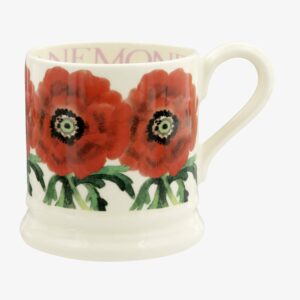 Flowers Red Anemone 1/2 Pint Mug