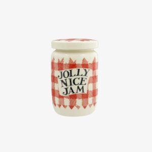 Red Gingham Jolly Nice Jam Medium Jam Jar