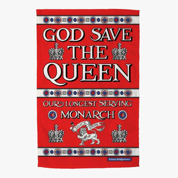 God Save the Queen Tea Towel