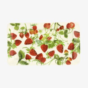 Vegetable Garden Strawberries Medium Oblong Plate