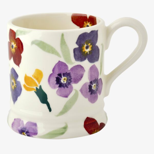 Purple Wallflower 1/2 Pint Mug