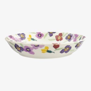 Purple Wallflower Medium Pasta Bowl
