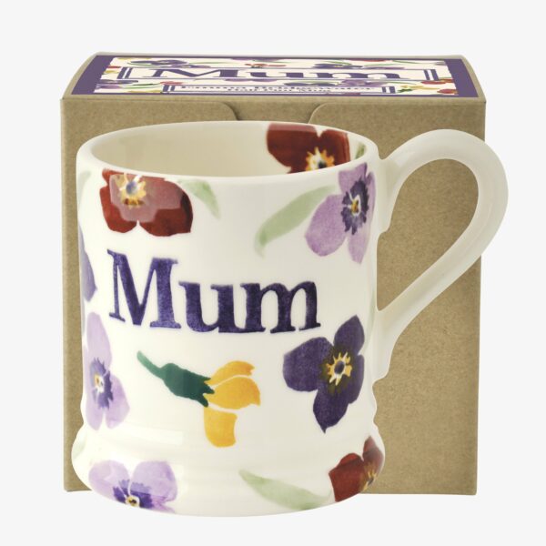 Purple Wallflower Mum 1/2 Pint Mug Boxed
