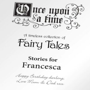 Personalised Deluxe Fairy Tale Book