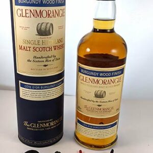 Glenmorangie Highland Single Malt Scotch Whisky Distillery Bottling Burgundy Wood Finish (1 Litre) Original Box