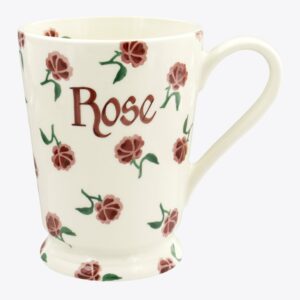 Personalised Little Pink Rose Cocoa Mug
