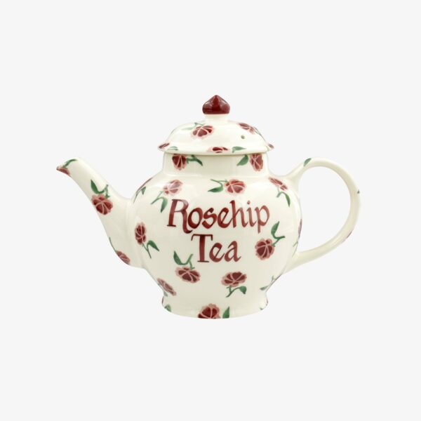 Personalised Little Pink Rose 2 Mug Teapot