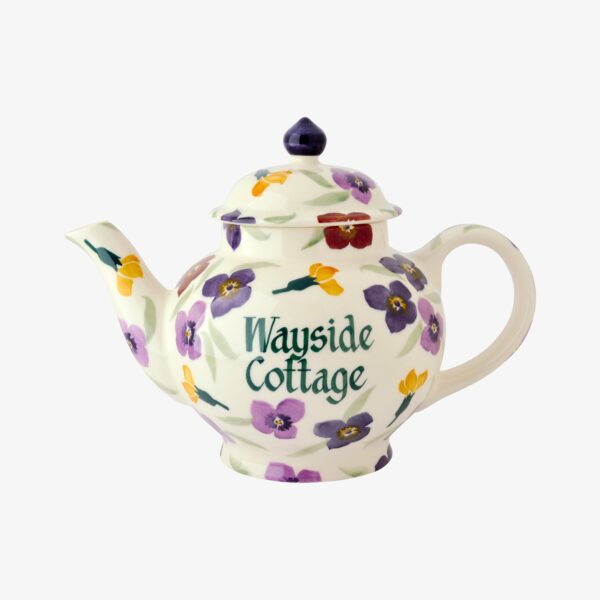 Personalised Wallflower 4 Mug Teapot