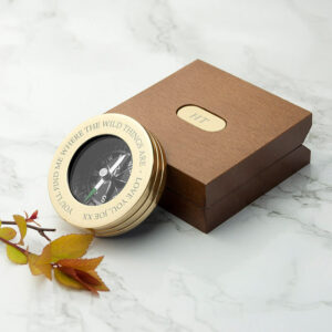 Personalised Brass Traveller's Compass
