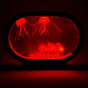 Neon Jellyfish Oval Tank Mood Light