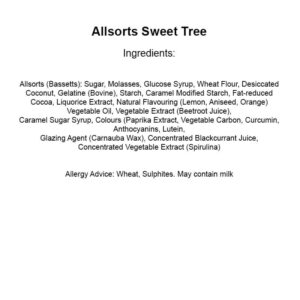 Personalised Liquorice Allsorts Sweet Tree