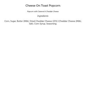Cheese On Toast Popcorn