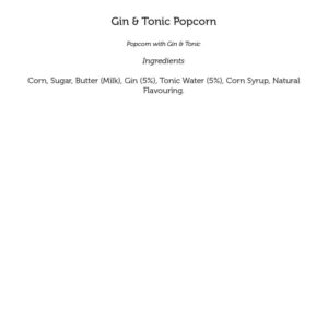 Gin & Tonic Popcorn