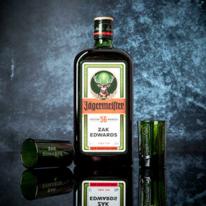 Personalised Jagermeister and Shot Glasses Gift Set - 70cl