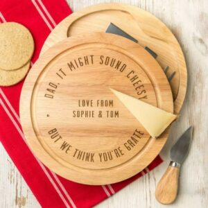 Personalised You're Grate Cheese Board Gift Set