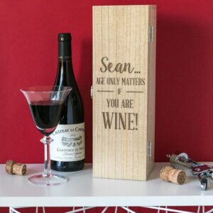 Personalised Birthday Wine Gift Box