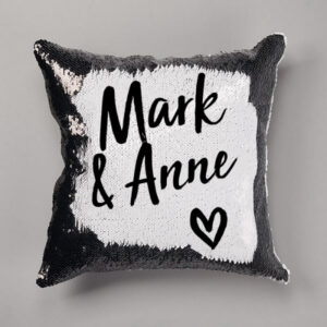 Personalised Couples Sequin Reveal Cushion