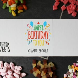 Personalised Birthday Letterbox Sweets