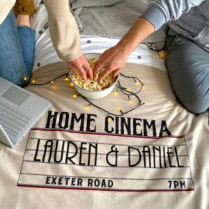 Personalised Home Cinema Fleece Blanket
