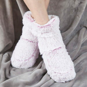 Cozy Microwaveable Boots - Light Pink