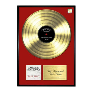Personalised 'Your Song' Poster Gold