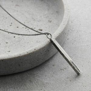 Personalised Men’s Silver Bar Necklace