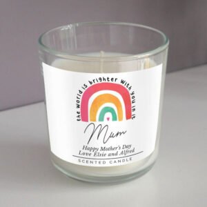 Personalised You Make The World A Brighter Place Scented Candle