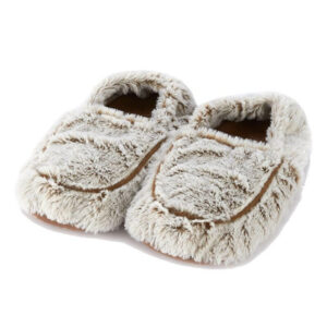 Cozy Microwavable Slippers Marshmallow Beige