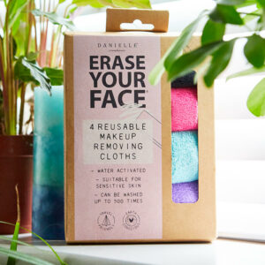 Erase Your Face - Bright Reusable Makeup Removing Cloth - Set of 4