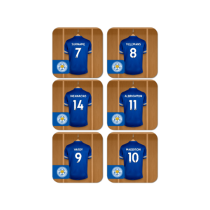 Personalised Leicester City FC Dressing Room Coasters