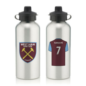 Personalised West Ham United FC Aluminium Water Bottle