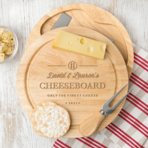 Personalised Classic Cheese Board & Knife Set