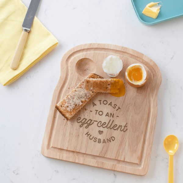 Personalised Eggcellent Partner Breakfast Egg Board