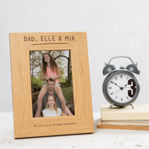 Personalised Names Wooden Photo Frame