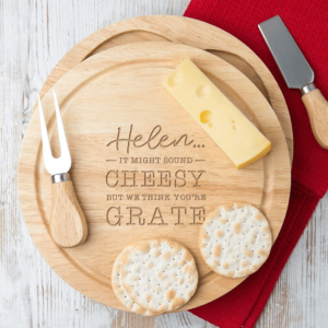 Personalised You're Grate Cheese Board Set