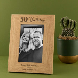 Personalised 50th Birthday Photo Frame