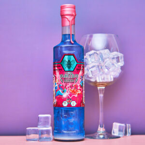 Zymurgorium Flagingo Electric Blue and Scottish Raspberry Gin Liqueur