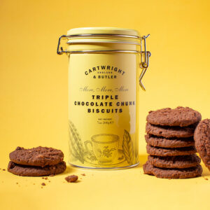 Cartwright And Butler Triple Choc Chunk Biscuits In Tin