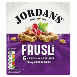 Jordans Frusli Bar Raisin and Hazelnut 6 Pack