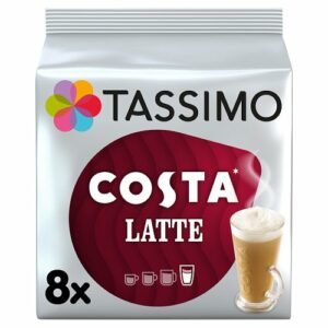 Tassimo Costa Latte Coffee Pods 8 Serving