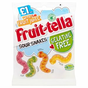 Fruittella Gelatine Free Sour Snakes