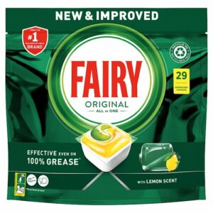 Fairy All In One Dishwasher Tablets Lemon 29s