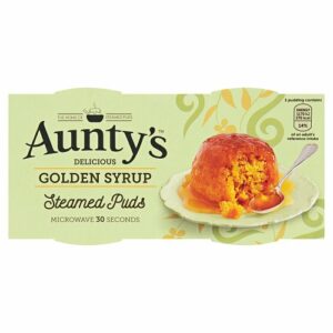 Auntys Golden Syrup Puddings 2 Pack